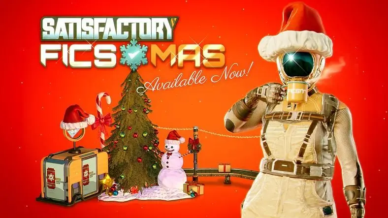 Satisfactory's Ficsmas 2025 Event Starts Today, Community Competition Rewards Jolly Efficiency With Vouchers and Game Codes