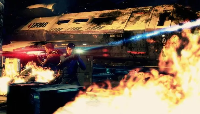 Jonah Falcon got to check out the new Star Trek game based on JJ Abrams' film at E3.