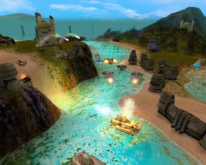 The game itself presents the action in three dimensions much like its real time strategy equivalent titles. You can pan, zoom and title the map to your hearts content.