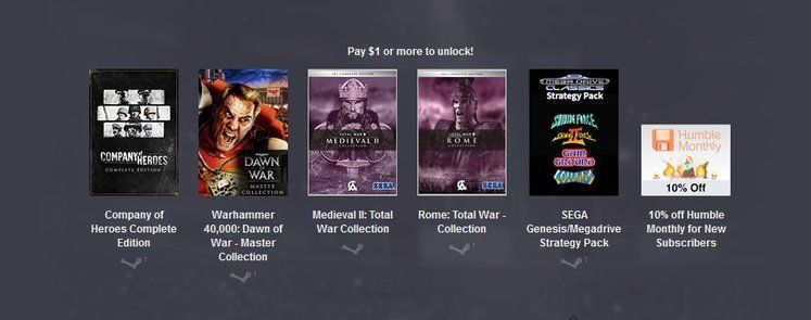 Sega Strategy Humble Bundle includes Company of Heroes, Total War, Dawn of War, Valkyria Chronicles and Genesis games