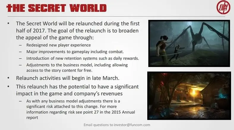Funcom's Year End Report Reveals Plans To Relaunch The Secret World In Late March With Fresh Content
