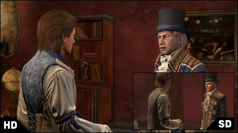 Screenshots compare Assassin's Creed: Liberation HD with Vita version