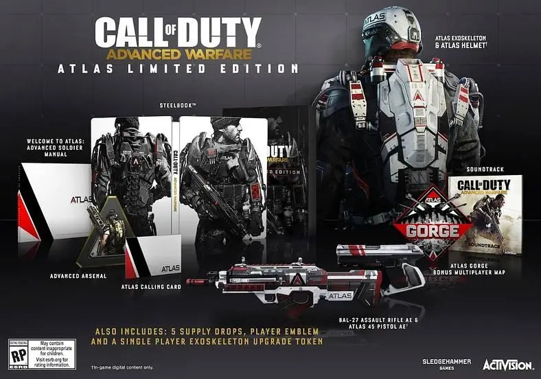 Call of Duty: Advanced Warfare has three special editions
