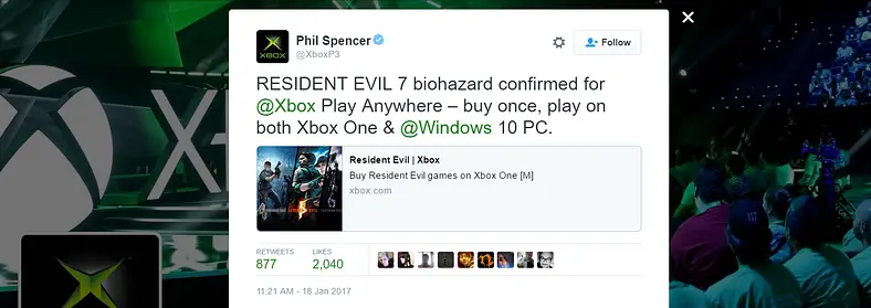 Resident Evil 7 Is One Of The First Non-Microsoft Games To Support Xbox Play Anywhere