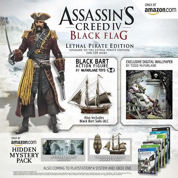 Assassin's Creed 4 Lethal Pirate Edition exclusive to Amazon.com