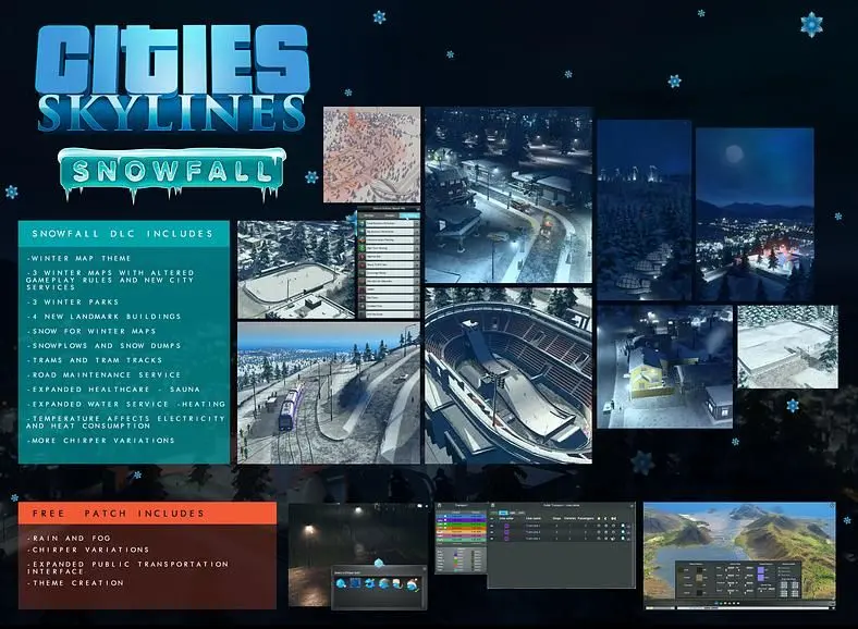 Cities Skylines: Snowfall releases tomorrow, but some mods might stop working
