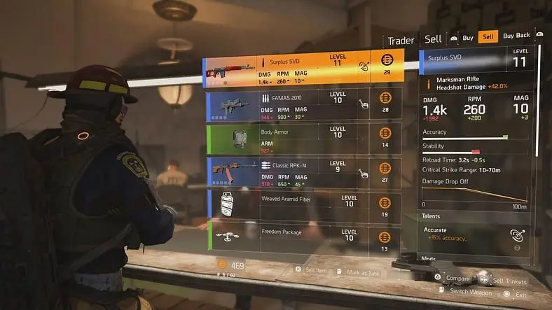 The Division 2 Cassie Mendoza - Snitch Vendor Locations