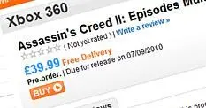 Ubisoft dismissive of retail listings for Assassin's Creed II: Episodes