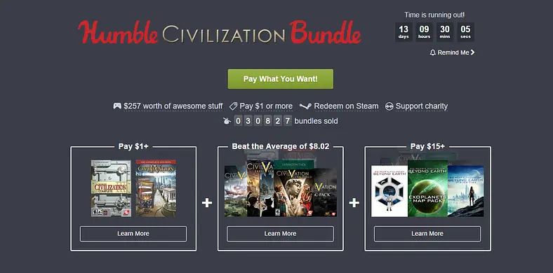 Sid Meier's Civilization Series Crosses Tiles To Make It Into The Latest Humble Bundle