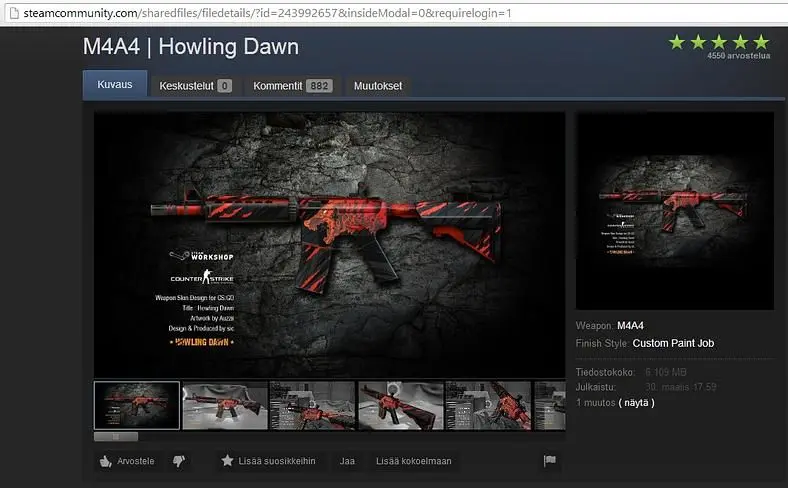 Counter-Strike: Global Offensive weapon skin removed after DMCA warning