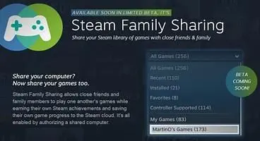 Steam adopts Xbox One's former family sharing program