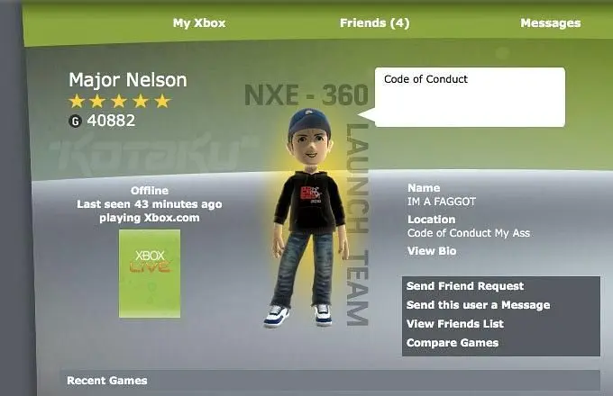 Major Nelson's Xbox Live profile hacked, was "very specific" attack