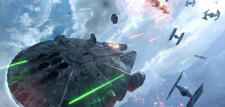 Millennium  Falcon and Slave I pilotable in Star Wars Battlefront