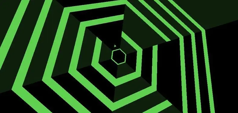 Psychedelic action-maze game Super Hexagon coming to PC