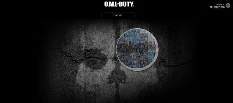 Call of Duty site becomes ghostly with Facebook pics