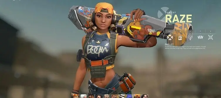 Valorant Agent Raze - Abilities and Stats