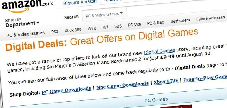 Amazon Digital Games launched, currently holds over 600 titles
