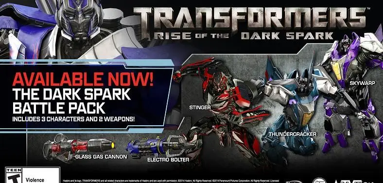 Activision launches new DLC pack for Transformers: Rise of the Dark Spark