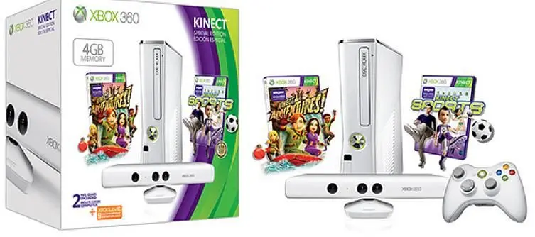 Microsoft announces all-white Kinect 360 4GB bundle