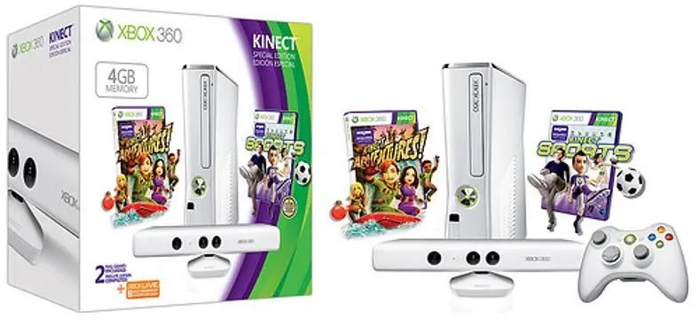 Microsoft announces all-white Kinect 360 4GB bundle