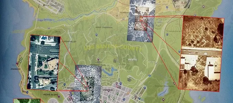 Grand Theft Auto V world map leaked out, as big as promised