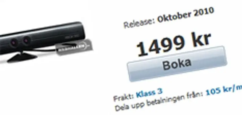 Rumour: Swedish retailers list Microsoft's Natal tech around $200