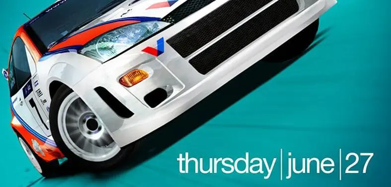 Colin McRae image with June 27 date posted by Codemasters