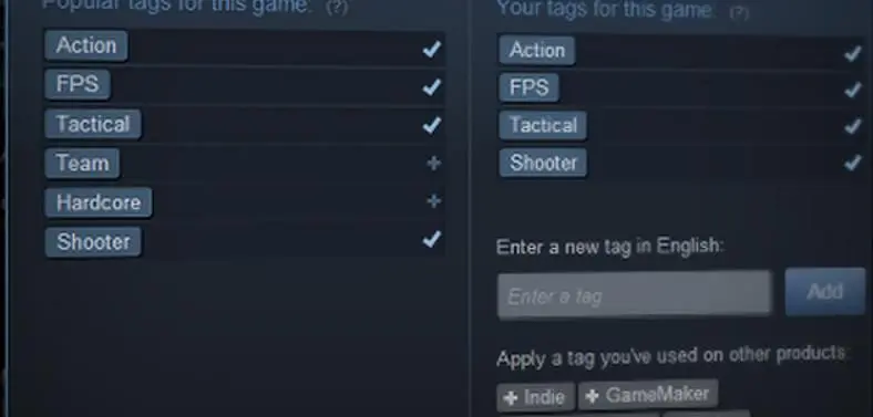 Valve introduces 'Steam Tags' to store, titles now tagged by users