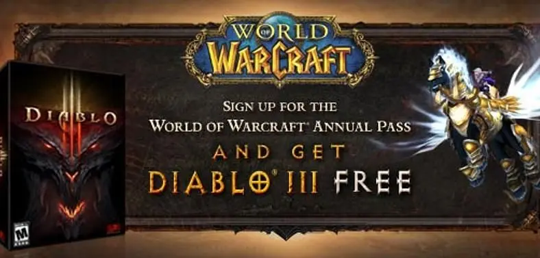 BlizzCon 2011: Purchase World of Warcraft annual pass, get Diablo III free