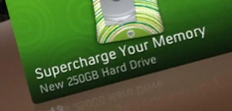 Microsoft offers standalone 250GB HDD after all, dashboard spills UPDATE