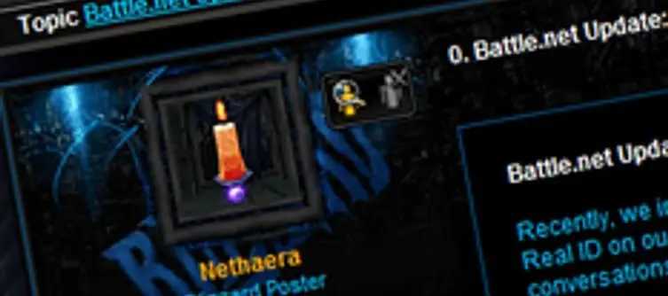 Battle.net removes "veil of anonymity" on forums, real names used