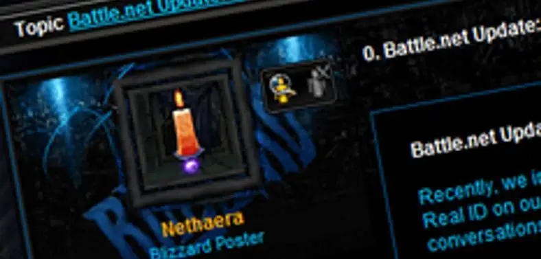 Battle.net removes "veil of anonymity" on forums, real names used