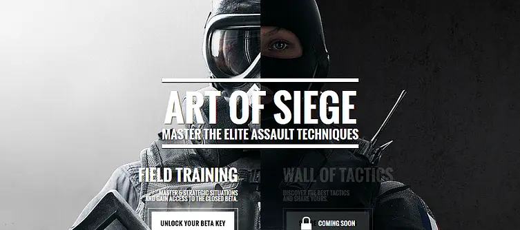 Complete a virtual training session to unlock a closed Beta key for Rainbow Six: Siege