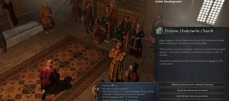 Vassals Can Petition and Pay Homage to Their Liege in Crusader Kings 3: Royal Court 
