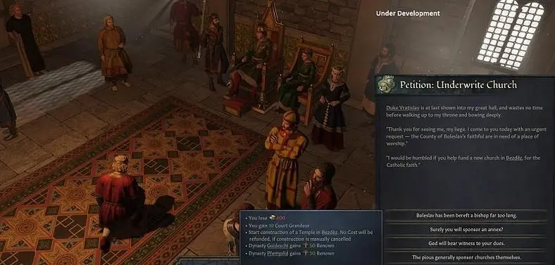 Vassals Can Petition and Pay Homage to Their Liege in Crusader Kings 3: Royal Court 
