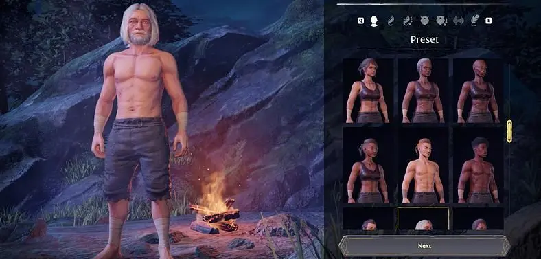 Enshrouded Character Creator Customization Options Detailed