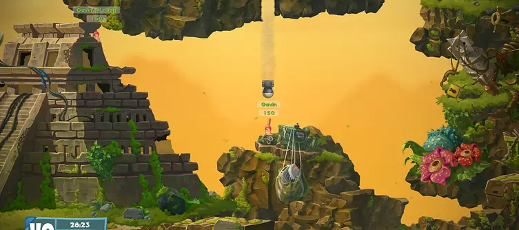 Worms W.M.D adds a crafting system to the game