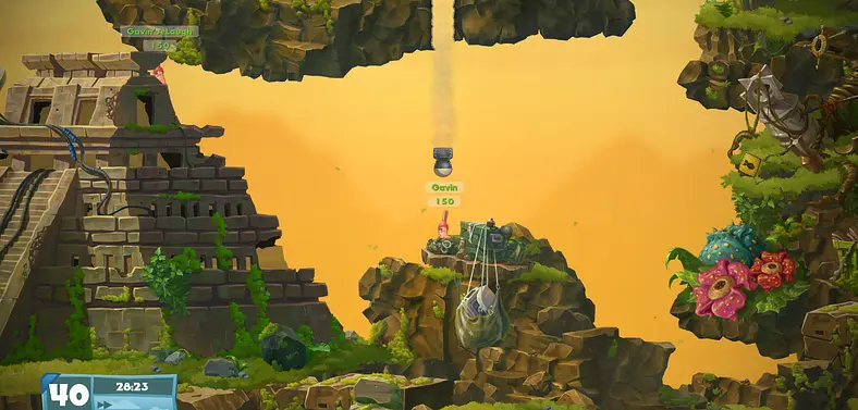 Worms W.M.D adds a crafting system to the game