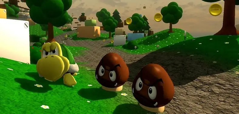 Super Mario Bros. mod unleashed for The Elder Scrolls V: Skyrim