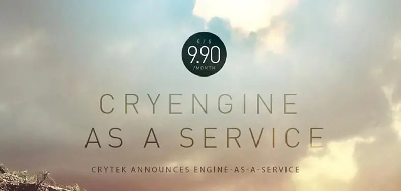 Crytek announce "Engine-as-a-Service" for CryEngine, $9.90 a month subscription