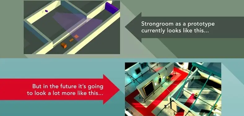 Browser-based version of StrongRoom features geometric stealing