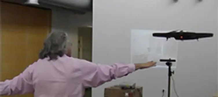 Kinect used to fly AR drone