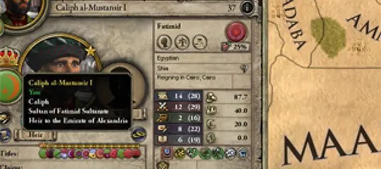 Live demo for Crusader Kings II: Sword of Islam
