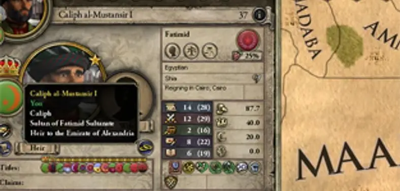 Live demo for Crusader Kings II: Sword of Islam