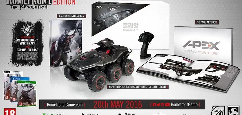 Homefront: The Revolution Goliath Edition gives you a radio controlled combat drone