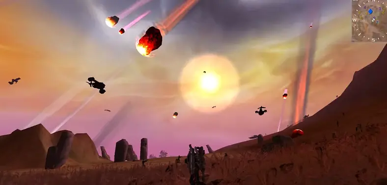 Check out the final moments of Planetside 1