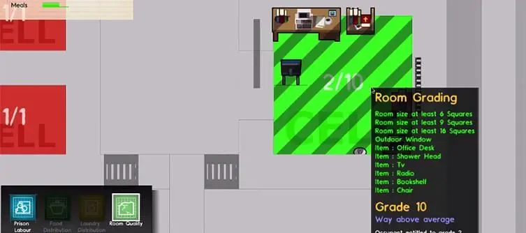 Prison Architect now at Alpha 33, introduces mail and 'graded cell quality'