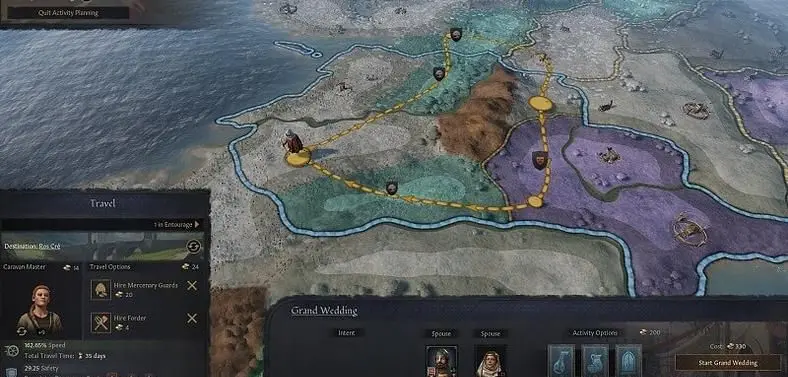 Crusader Kings 3: Tours and Tournaments DLC Adds Travel System, New Activities This Spring