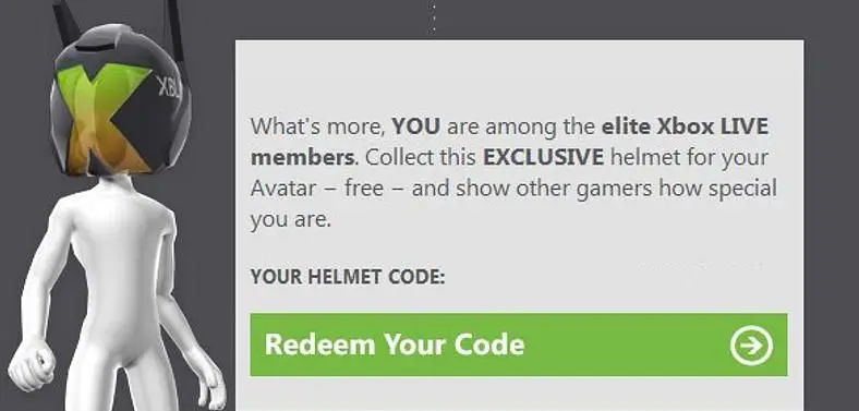 Xbox Live veterans receive free Live Helmet