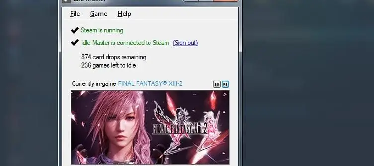 Idle Master is a fire-and-forget Steam Trading Card collector